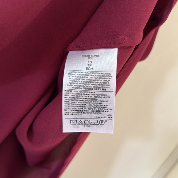 Elegant Burgundy Spaghetti Strap Top - Picture 6 of 6